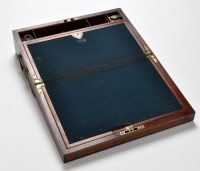 Lot 374 - *A 19th Century brass inlaid writing slope, by...