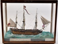 Lot 378 - *A scratch-built ship model of the H.M.S....