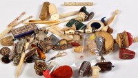 Lot 387 - A collection of 19th Century sewing ephemera,...