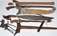 Lot 668 - Two Indonesian or Malaysian kris, with...