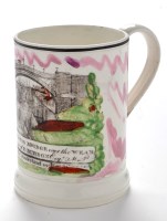 Lot 846 - An early 19th Century Sunderland creamware...