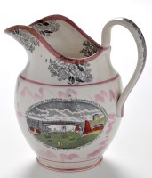 Lot 873 - A 19th Century Sunderland lustre ewer,...