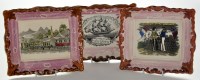 Lot 884 - Three 19th Century Sunderland lustre plaques,...