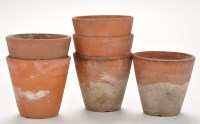 Lot 891 - A rare set of 19th Century terracotta plant...