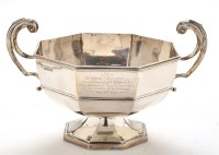 Lot 1046 - A George V two-handled presentation bowl, by...