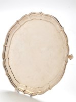 Lot 1047 - A George V salver, by Elkington & Co.,...