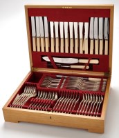 Lot 1061 - An Elizabeth II flatware and cutlery service,...
