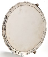 Lot 1076 - A George V salver, by S. Blanckensee & Sons...