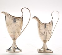 Lot 1084 - A George III cream jug, probably by John Merry,...