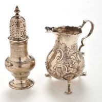 Lot 1085 - A mid 18th Century caster, the base with the...