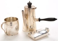 Lot 1106 - An Edwardian cafe-au-lait pot, by Walker &...