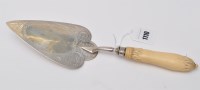 Lot 1110 - A Victorian silver and ivory presentation...
