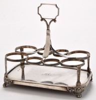 Lot 1119 - A George IV cruet stand, by J.E. Terrey,...