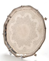 Lot 1124 - A Victorian waiter, by Thomas Bradbury & Sons....