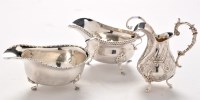 Lot 1126 - A Victorian cream jug, bears import marks for...