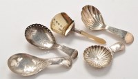 Lot 1145 - A George III caddy spoon, by Samuel Pemberton,...