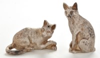 Lot 1154 - A pair of Elizabeth II cat pattern condiments,...