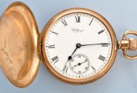 Lot 1181 - Waltham: a gentleman's 9ct. gold crown wind...