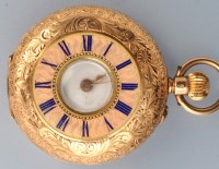 Lot 1186 - An early 20th Century 14k ladies half hunter...