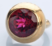 Lot 1287 - A modern tourmaline ring, by Alison Bradley,...