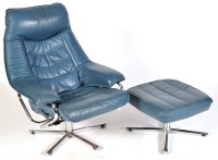Lot 5 - Skoghaug Industri, Norway: N-6010 blue leather...