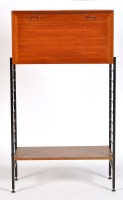 Lot 39 - A Ladderax type unit with black painted metal...