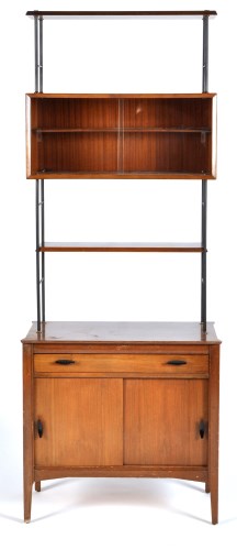 Lot 59 - Lebus Link: a mid 20th Century shelving unit,...