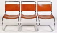 Lot 80 - Mies Van Der Rohe: a set of eight MR10 chrome...