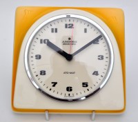 Lot 103 - Junghans ATO-MAT, Germany: a yellow and cream...