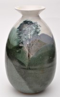 Lot 118 - Syl Macro: a Studio pottery vase, decorated...