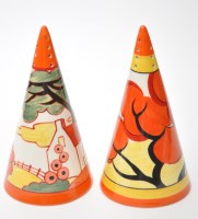 Lot 124 - Two Wedgwood conical form casters from the...