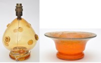 Lot 135 - Vasart: an orange, yellow and blue mottled...