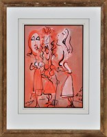 Lot 279 - Antoni Sulek ''Three Women Conversing'' signed...