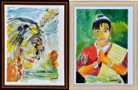 Lot 293 - **** Marco Portrait of an Oriental women; and...