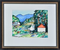 Lot 299 - *Jim Sturgeon A continental wooded landscape...