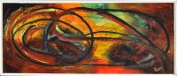 Lot 346 - R*** Reay Abstract Study signed; signed and...