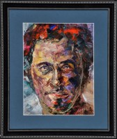 Lot 350 - **** Auty Portrait Head signed oil on board 33....