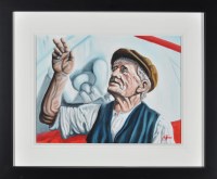 Lot 364 - *A*** J*** Hall ''Alfie'' - portrait of a...