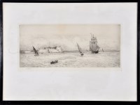 Lot 45 - William Lionel Wyllie (1851-1931) An estuary...