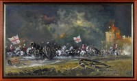Lot 132 - Cavan Corrigan (20th Century) A castle under...