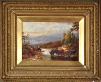 Lot 168 - R*** Watson (19th Century) Highland cattle at...