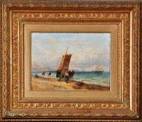 Lot 180 - Robert Jobling (1841-1923) ''The Low Light...