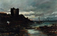 Lot 185 - Samuel ''Sam'' Bough, RSA (1822-1878) Coastal...