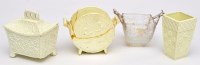 Lot 331 - Sowerby Queen's ivory glass box and cover,...