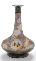 Lot 348 - Doulton Lambeth squat vase by Mark V. Marshall,...