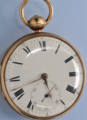 Lot 572 - A George IV 18ct. gold gentleman's open faced...