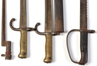 Lot 737 - A British Artillery sword bayonet, 1879...