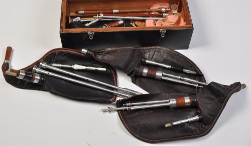 Lot 787 - A selection of Northumbrian small pipe parts,...