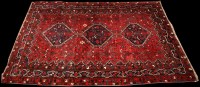Lot 883 - An early 20th Century Qashqai carpet, the...