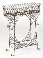 Lot 993 - A Regency pattern wirework plant stand, 32 x...